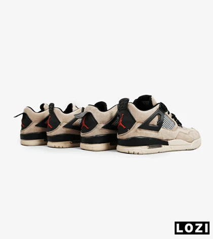 کتانی ساق‌دار مردانه کرم Nike air jordan 4