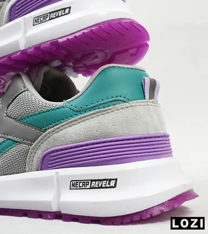 کفش کتانی طوسی آبی بنفش REEBOK Unphased Pro مدل 4613