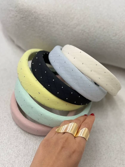 تل وارداتی پارچه ای نگین‌دار