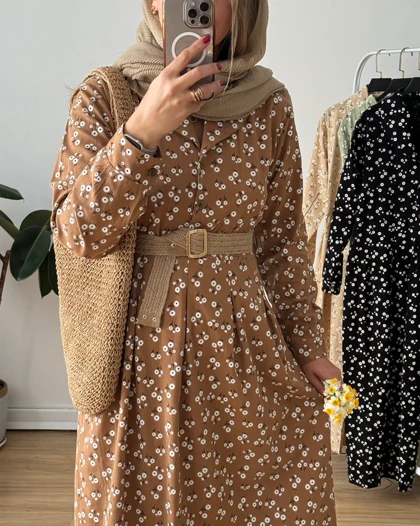 پیراهن لینن نرگس