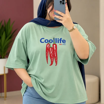 تیشرت اورسایز کاتیا کد 6008