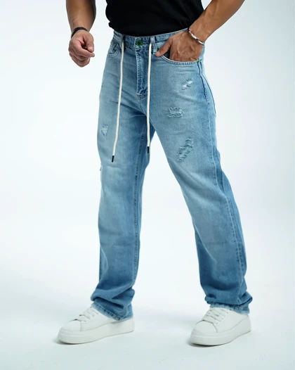 شلوار جین بگ فیت مردانه مدل ویو