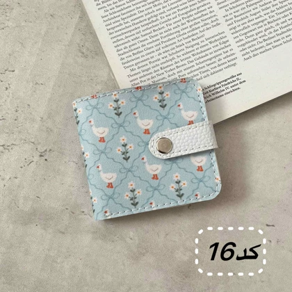 کیف پول جیبی دخترانه2 (کارت و اسکناس) چرم مصنوعی فانتزی 4 جای کارت ابعاد 1010