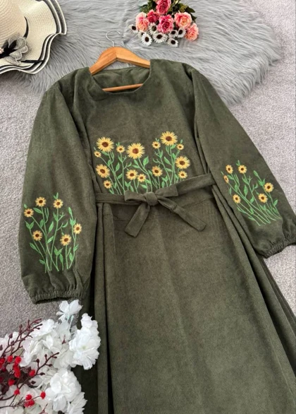 کفتان گلدوزی شده پاییزه