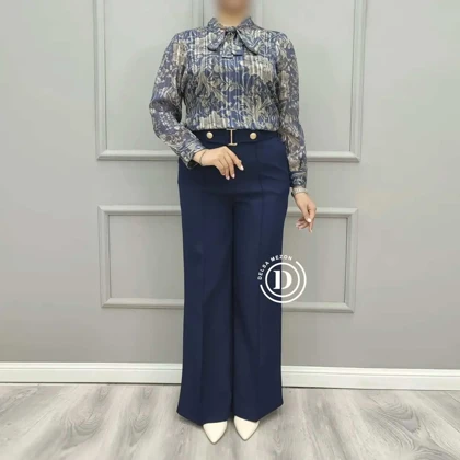 شومیز طرح دار لاله 3022