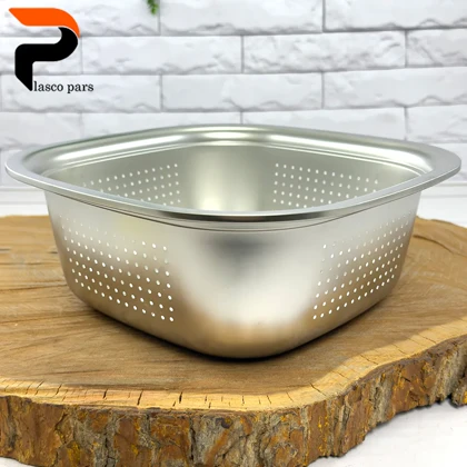 لگن مربع جدید استیل 32 سانت