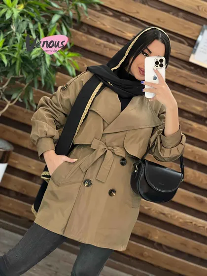بارانی چهاردکمه سرشونه پاگون
