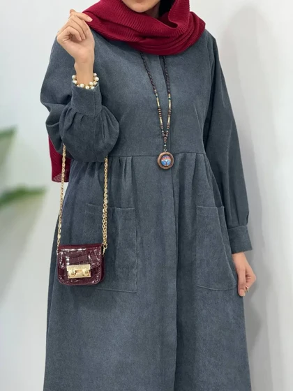 پیراهن مانتویی پاییزه گیتا