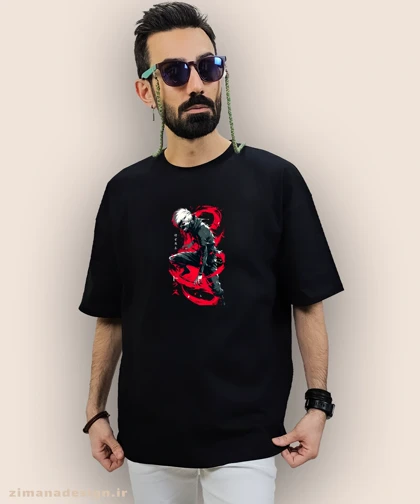 تیشرت لش مردانه و زنانه طرح توکیو غول شخصیت کانکی کد 956