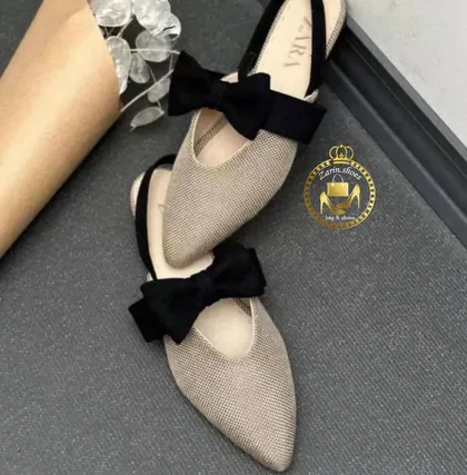 صندل زنانه کنفی اسپرت جلو پاپیونی