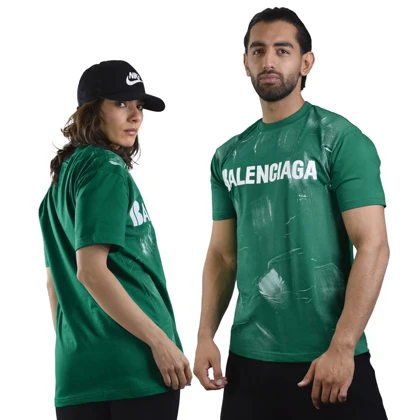 تیشرت اسپرت بالنسیاگا مدل M3-4D0548 سبز