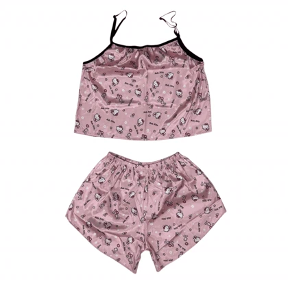 ست تاپ و شلوارک طرح کیتی 206