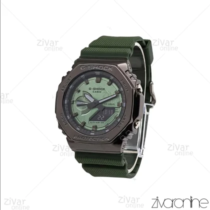 ساعت جی شاک GM2100H مردانه چند ضلعی سبز مشکی 105832