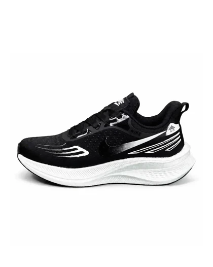 کتانی زیره بست مردانه مدل رانینگ نایکی مشکی سفید Nike