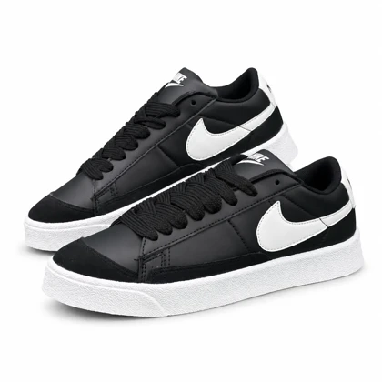 کتانی مردانه مدل رانینگ نایک بلیزر مشکی سفید NIKE blazer