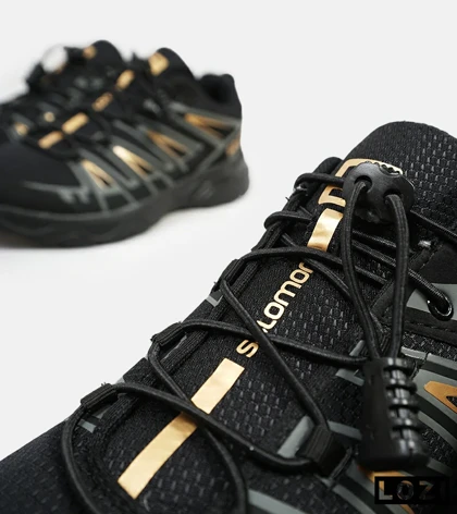 کفش کتانی بزرگ پا مشکی طلایی سالومون Salomon X ULTRA
