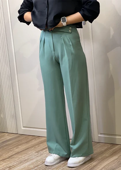 شلوار پارچه ای بغل دکمه