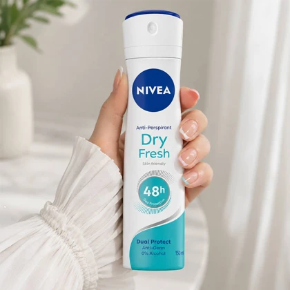اسپری ضد تعریق زنانه نیوآ NIVEA مدل Dry Fresh 48h حجم 150ml