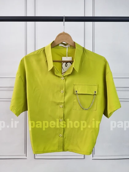 شومیز کراپ زنجیردار پشت کش