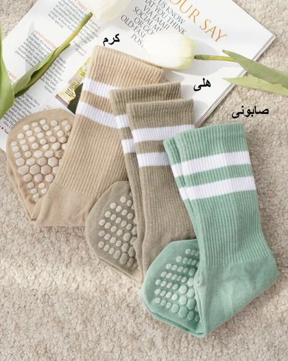 جوراب استپ دار دو خط کد 31556
