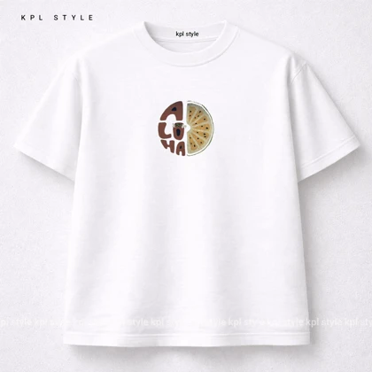 تیشرت باکسی نخ پنبه با چاپ مینیمال | فیت آزاد | کد 1449