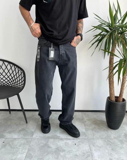 شلوار بگ استایل ذغالی ساده Rag&bone