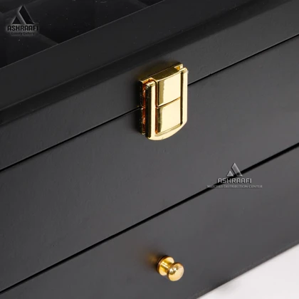 جعبه ساعت 12 تایی مشکی Box Watches T12-5