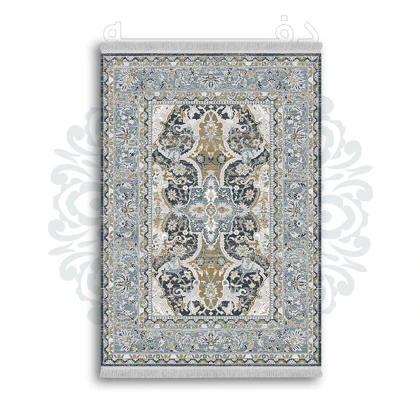 *جدید* فرشینه از جنس پارچه شانل مخمل ترک طرح فانتزی برند دفه کد 1167
