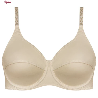 سوتین زنانه فنردار کرم کد 5044