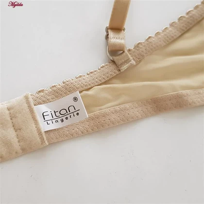 ست شورت و سوتین زنانه فیتن مدل فنردار گیپور کرم کد 4952-8