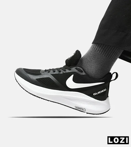 کفش کتانی مردانه و زنانه مشکی سفید Nike guide 10 مدل 3184