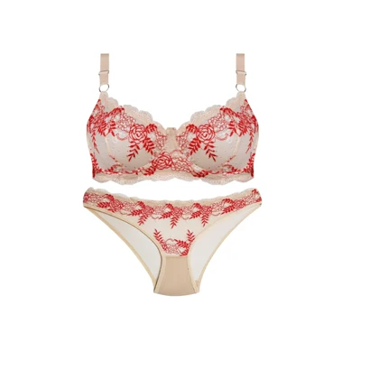 ست شورت و سوتین برندکارنا رز فنردار کد2038 کرم