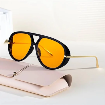 عینک آفتاب جدید ترند ولوکس زنانه BOTTEGA VANETA گوشواره ای مدلSG-f9813 خرید اقساطی