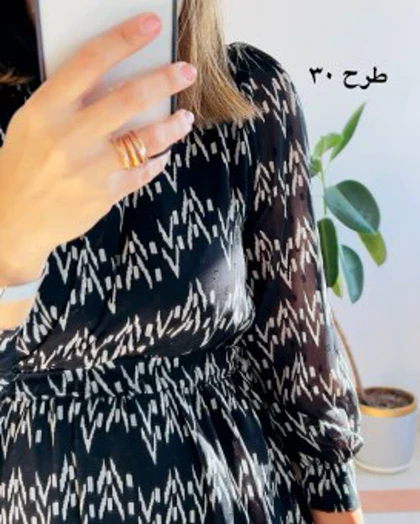 پیراهن حریر سرمه 10