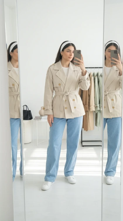 بارانی کوتاه زنانه زارا ZARA
