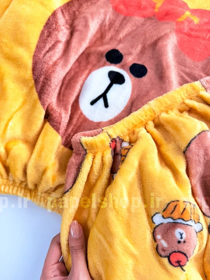 ست بلوز و شلوار حوله ای طرح خرس چوکو
