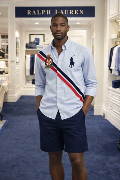 پیراهن بنری طرح پولو دو لوگو