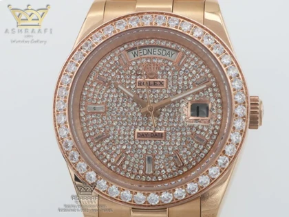 ساعت رولکس دی دیت نگین‌دار Rolex Day Date DRG 4
