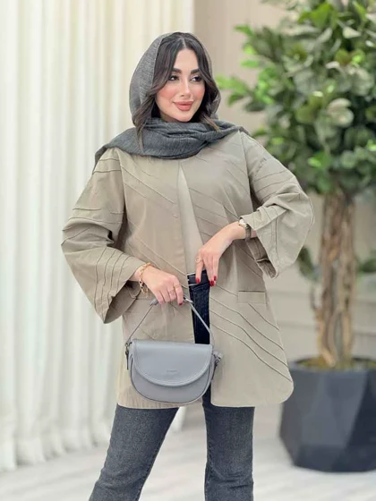 مانتو برش‌دار بغل چاک