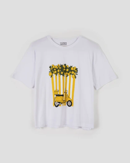 تیشرت باکسی lemon | هیبا