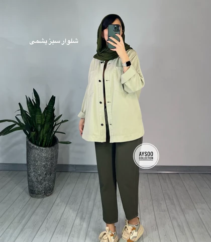 شلوار مام استایل کتان1