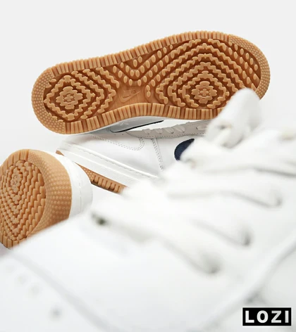 کفش کتانی مردانه و زنانه سفید سرمه ای نایک NIKE AIR FORCE مدل 4760