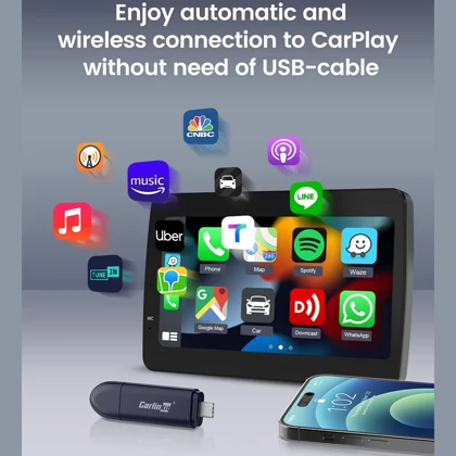 آداپتور بی سیم اندروید اتو و apple carplay کارلینکیت مدل GARLIN MINI SE Pro