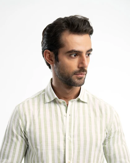 ام کی کالکشن پیراهن آستین بلند mk-25699-green