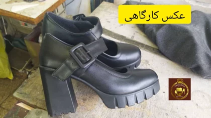 کفش مجلسی پاشنه‌بلند زنانه طبی سگک دار