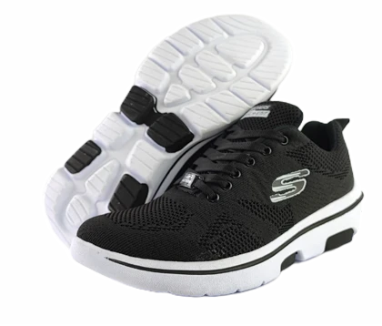 کفش اسپرت و روزمره مردانه برند اسکچرز مدل رامیرو Skechers مشکی سفید کد 150