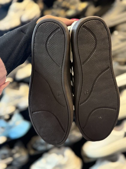 کفش کتانی دخترانه سامبا سفید مشکی