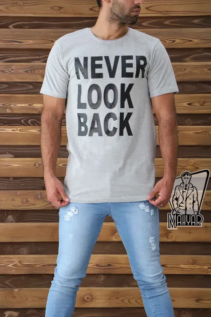 تیشرت آستین کوتاه NEVER LOOK BACK