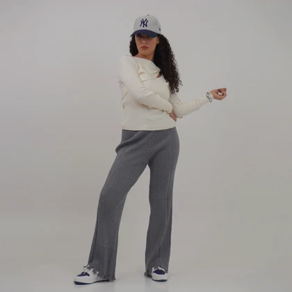 شلوار بافت پایین ریش