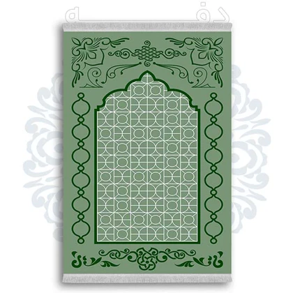 فرشینه از جنس پارچه هازان مخمل ترک طرح سجاده برند دفه کد DSJ 45